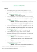 NR 325 Exam 1 ATI Practice (Endocrine) Questions and Answers with rationales; Chamberlain