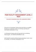 PGM FACILITY MANAGEMENT LEVEL 2 TEST |GUARANTEED |VERIFIED