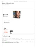 Nur 4110 Kenneth Bronson case study : Diagnosis: Pneumonia /Age 27 years. feedback log ( latest 2022/2023 ) complete solution