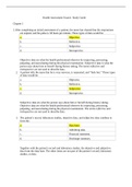 NURSING 2058 Health Assessment Exam1