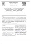 Assessing knowledge of schizophrenia: Development and  psychometric properties of a brief, multiple-choice  knowledge test for use across various samples