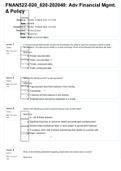 FNAN 522 Module 1 - Module 7 Homework Quizzes. Questions & Answers. Complete Solutions Bundle.