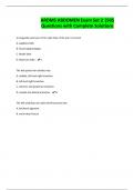 ARDMS ABDOMEN Exam Set 2 |505 Questions with Complete Solutions