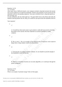 BIOLOGY 133 WEEK 6 EXAM ELABORATIONS QUESTIONS. ALREADY  GRADED A