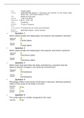 STRUCTURE AND FUCTION OF HUMAN BODY FINAL EXAM MODULE 6