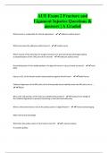 AUE Exam 2 Fracture and Ligament Injuries Questions & answers | A Graded