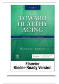 TOUHY EBERSOLE AND HESS' TOWARD HEALTHY AGING 11TH EDITION TEST BANK||ISBN NO:10,X||ISBN NO:13,978-0323829663||LATEST UPDATE 2023||COMPLETE GUIDE A+