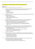 NR 508 Chapter 16. Drugs Affecting the Cardiovascular and Renal Systems