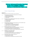 Kennedy Malone NR 601 Advanced Practice Nursing in the Care of Older Adults / Edition 2 TESTBANK with Answers (Chpt 1-19)