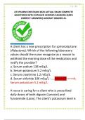 ATI PHARM CMS EXAM 2024 ACTUAL EXAM COMPLETE QUESTIONS WITH DETAILED VERIFIED ANSWERS (100% CORRECT ANSWERS) ALREADY GRADED A+