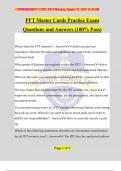 PFT Master Cards Practice Exam Questions and Answers (100% Pass)