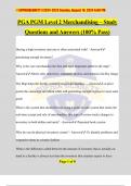 PGA PGM Level 2 Merchandising – Study Questions and Answers (100% Pass)