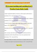 PGA exam teaching and coaching level 2 Practice Exam Study Guide