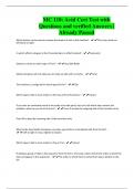 MC 110: Avid Cert Test with Questions and verified Answers | Already Passed