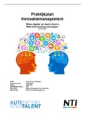 Eindopdracht en praktijkplan NCOI/NTI Masterclass Innovatiemanagement - beoordeling 7!