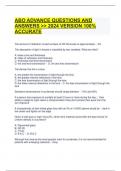 ABO ADVANCE QUESTIONS AND ANSWERS >> 2024 VERSION 100% ACCURATE