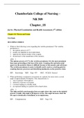 NR 509 Chapter 18: Thorax and Lungs Jarvis: Physical Examination and Health Assessment, 5th edition Chapter 18: Thorax and Lungs