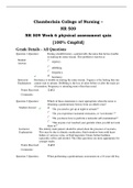 NR 509 NR509 Week 6 physical assessment quiz [100% Completed]