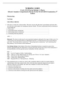 NCLEX prep Q& A Pharm Silvestri: Saunders Comprehensive Review for the NCLEX-RN® Examination, 5th Edition Pharmacology Test Bank completed A