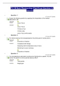 PN 138 Basic Pharmacology Final Exam Questions & Answers