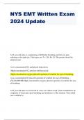 NYS EMT Written Exam 2024 Update