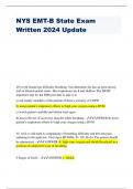 NYS EMT-B State Exam Written 2024 Update