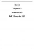 HSY2601 Assignment 3 Due 11 September 2024 (Detailed solution)