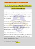 TEAS study guide (Math) STUDY Practice Questions and Answers