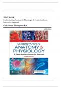 Test Bank: Understanding Anatomy & Physiology A Visual, Auditory, Interactive Approach 3rd Edition by Thompson - Ch. 1-25, 9780803676459, with Rationales