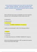 NR 565 ADVANCED PHARMACOLOGY FINAL PRACTICE  ACTUAL EXAM  NEWEST VERSION    2024-2025 QUESTION AND CORRECT ANSWER FROM VERIFIED SOURCES RATED A GRADE. Chamberlain 