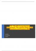 TNT 700.2AS Comprehensive Assessment: The Learner Exam Guide Questions and Answers 2024 