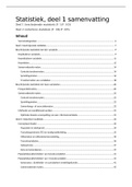 samenvatting Statistiek voor psychologen deel 1 KU Leuven Psychologie