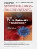 Test Bank For Applied Pathophysiology: A Conceptual Approach to the Mechanisms of Disease 3rd Edition||ISBN NO:10, 1496335864||ISBN NO:13,978-1496335869||Complete Guide A+