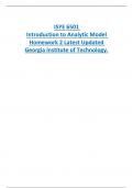 ISYE 6501   Introduction to Analytic Model  Homework 2 Latest Updated  Georgia Institute of Technology