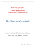 full structural analysis course