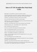 Intro to IT 101 Straighterline Final Study Guide