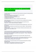 HESI RN PEDS EXAM V1 QUESTIONS AND ANSWERS