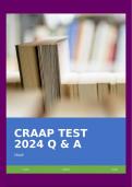 CRAAP TEST 2024 Q & A