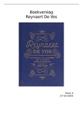 Boekverslag Nederlands  Reynaert de vos, ISBN: 9789082829068