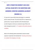 ENPC 6THEDITION NEWEST 2024-2025  ACTUAL EXAM WITH 100 QUESTIONS AND  ANSWERS (VERIFIED ANSWERS) [ALREADY  GRADED A+] 