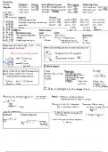 Formulas to Recall for  CALC. 3 003 (CALC3-003)