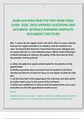 NURS 634 APEA PRACTICE TEST BANK FINAL  EXAM 2024 -2025 UPDATED QUESTIONS AND  ACCURATE DETAILED ANSWERS COMPLETE  DOCUMENT FOR STUDY