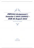 PRF3702 Assignment 1 Semester 2 2024 (533152) - DUE 30 August 2024