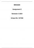 MNO2609 Assignment 5 Semester 2 2024 (Detail Solution)