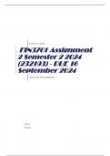 FIN3701 Assignment 2 Semester 2 2024 (232193) - DUE 16 September 2024