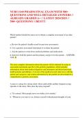 NURS 1140 PHARM FINAL EXAM WITH 500+  QUESTIONS AND WELL DETAILED ANSWERS //  ALREADY GRADED A+ // LATEST 2024/2025 //  500+ QUESTIONS // BEST!!!  Which method should the nurse use to obtain a complete assessment of an older  patient?  a. Review the patie