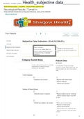 NURS 550 Neurological _ Completed _ Shadow Health subjective data