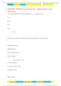 AAERT CER Exam Practice Questions and  Answers