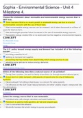 Sophia - Environmental Science - Unit 4 Milestone 4.