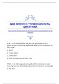 NHA NOW EKG TECHNICIAN EXAM QUESTIONS WITH GUARANTEED ACCURATE ANSWERS 